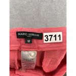 Mario Serrani  Italy Women's Pants Solid Pink Size 12 Faux Pockets Ankle Photo 4