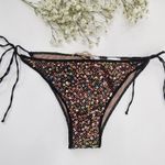 Oseree Netquins Microkini Bottoms Sequined Size Small New with Tag Tie String Black Photo 1