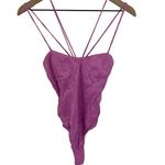 ZARA Womens Pink SATIN-EFFECT STRAPPY BODYSUIT Size Small Photo 3