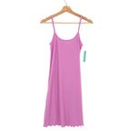 Abound NWT  Rib Lettuce Edge Tulip Purple Dress Sundress Size Small Photo 1