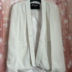 Nasty Gal  White Open Front Cape Blazer Size S Photo 0