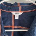 Sonoma  Goods for Life Women’s Everyday Button‎ Down Plaid Long Sleeve Shirt XL Photo 1