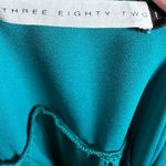 Three Eighty Two  Griffin teal green faux wrap top size large Photo 4