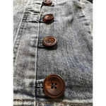 Wish list, denim skirt size medium button front detail Photo 1
