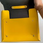 Gioconda 70s Mod Yellow Leather Structured Envelope Purse Bag Photo 6