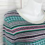 Talbots  Fair Isle Wool Blend Multicolor Sweater Large‎ Long Sleeve Pullover Photo 6