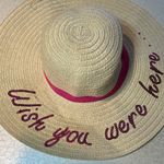 Trendy Vibes | ladies straw “Wish you were here” floppy sun hat. Photo 8