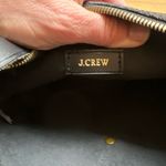 J.Crew Black Crossbody Purse Bag Leather Adjustable Strap Small Snap Zipper Photo 4