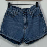 American Eagle ‎ Mom Cuffed Jean Shorts Size 0 Photo 0