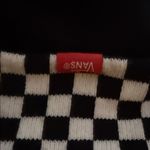 Vans  Black and White Checkered Knit Hat Photo 3
