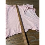 Womens Dusty Rose Pink Swiss Dot Tiered Babydoll Dress Ruffled Boho Large V Photo 6