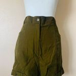 Worthington  Olive Green Faux Suede Shorts Photo 0