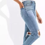 American Eagle  Mom Jeans Size 14 Regular Distressed Photo 0