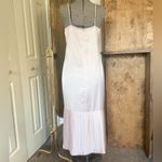 Vintage Gunne Sax Scott McClintock wedding dress silky slip dress midi pleats Size 10 Photo 5