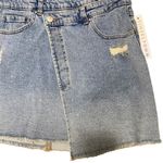 Tinseltown New!  Denim Asymmetrical Button Front Skirt Size XL Photo 3