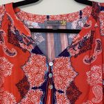 Figueroa & flower paisley popover blouse floral Blue Size undefined Photo 3