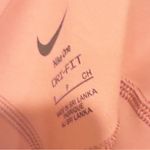 Nike  Women's One Light-Support Lightly Lined Longline Printed Sports Bra Peach Photo 2