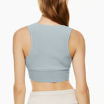 Babaton NWT  Carlotta Ribbed Crop Tank Top in Mazarine Blue Photo 7