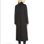 Fleurette Loro Piana 100% Cashmere Long Black Coat Sz 14 Photo 1