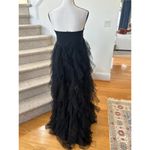 Faeriesty Black Sheer Sweetheart Corset Tiered Ruffle Slit Gown Size 4X Photo 4