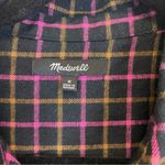 Madewell  Grunge‎ Plaid Flannel Long Sleeves Button Up Shirt Size M Cabincore Photo 3