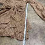 Japna  Cheetah leopard print chiffon flowy long sleeve romper Photo 3