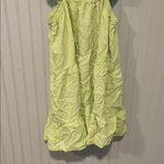 Serra  Light Green Ruffle Mini Dress Side Cut Outs Size Medium Photo 5