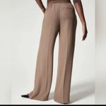 Spanx Tan Brown Carefree Crepe Pleated Wide Leg Trouser Pants Size XS Photo 1
