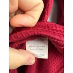 Princess Polly Women’s  Medium Red Ruched Long Sleeve off the Shoulder Shirt Photo 6