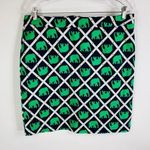 Elephant Bamboo Print Mini Skirt Green Blue 12 Photo 0