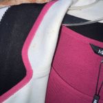 Misook Cardigan Duster and Sweater Tank Set NEW Size XL Black White Geo Pink Photo 5