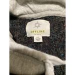 OFFLINE by Aerie Charcoal Speckled Knit Hooded Sweater M M Gray Size undefined Photo 4