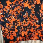 Devlin  Orange Floral Surplice Front Cut Out Back Sleeveless Top Size XS Photo 11