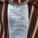 Isaac Mizrahi Brown Stripe Button-Up Hoodie Size Small Striped Preppy Hoodie Photo 7