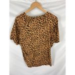 Free People  We the Free Clarity Animal Print Tie Bottom Tshirt Size Medium Photo 10