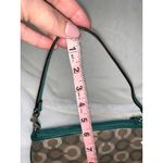 Coach NWT Women's Khaki/Aegean Dot Op Art Wristlet Handbag Photo 6