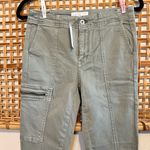Anthropologie NWT  Jefferson Moto Olive Green Zip Leg Cargo Style Jeans Size 26 Photo 14
