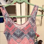 Live Love Dream Aeropostale Pink and Blue Patterned Romper Photo 4