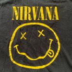 Nirvana  Black T-Shirt with Yellow Graphic XL Photo 1