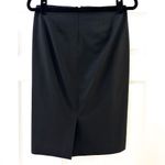Theory Slim Pencil Skirt in Stretch Wool Black sz 4 Photo 5
