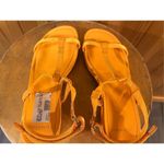 Lands' End Lands’ End ankle strap slide, tangerine size 6  Photo 4