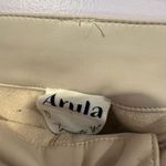 Tan faux leather Arula straight leg pants Size XL Photo 1