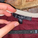 Papaya Beige Burgundy Red Sleeveless Knit Mini Sweater Dress Women's Size large Photo 3