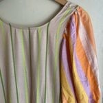 Stine Goya Amelia Dress Woven Stripe Orange Photo 3