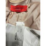 Carmen Marc Valvo Infusion Mikado High Lo Halter Dress Champagne White 6 NWT Photo 6