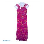 Old Navy  Floral Tiered Maxi Sundress Medium NWT Fuchsia Pink Summer Dress Photo 10