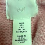 H&M  Pink Wool Blend Crew Neck Long Sleeve Knit Cropped Pullover Sweater Size S Photo 2