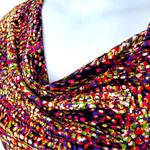 Alfani Abstract Ruched Bodycon Dress 12 Petite Drape Neck Office Party Dinner Photo 5