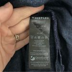 Whistles Dark Denim Easy Linen Belted Short Sleeve V Neck Shirt Dress 8 Blue Photo 7