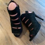 Gianni Bini  Cut Out Stilettos Women Size 9.5 M Black Suede Photo 7